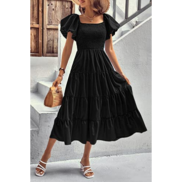 PRETTYGARDEN Women's Summer Midi Dress - Stylish Comfort