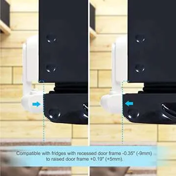 Childproof Refrigerator Door Lock for Kids and Pets