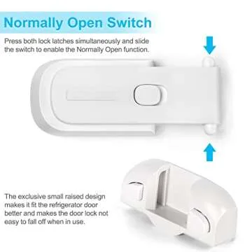 Childproof Refrigerator Door Lock for Kids and Pets