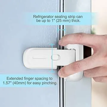 Childproof Refrigerator Door Lock for Kids and Pets