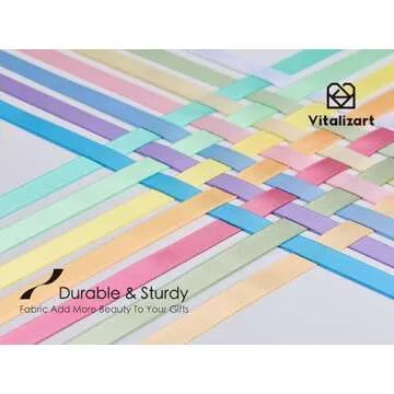 Vitalizart Ribbon for Crafts 3/8" x 70Yd Pastel Satin Ribbon Continuous Double Face Gift Wrapping Silk Like Fabric Flower Bouquet Birthday Party Decorations Bridal Shower Wreath Hair 14 Assorted Color