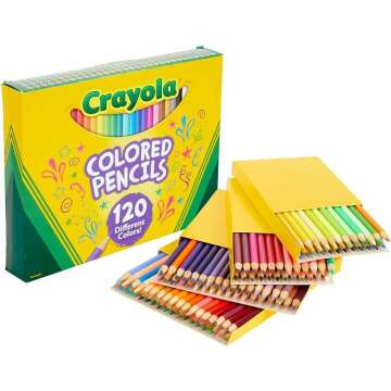 Crayola 120ct Colored Pencils Set - Presharpened Kids Art Supplies
