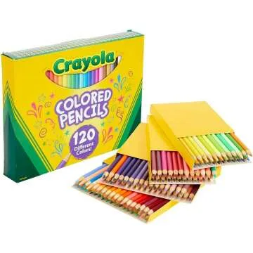 Crayola 120ct Colored Pencils Set - Presharpened Kids Art Supplies