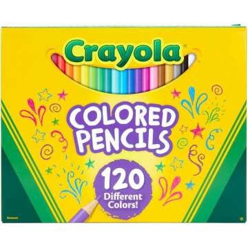 Crayola 120ct Colored Pencils Set - Art Supplies for Kids