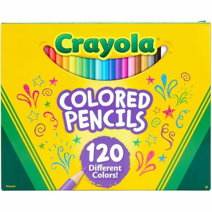 Crayola 120ct Colored Pencils Set - Art Supplies for Kids