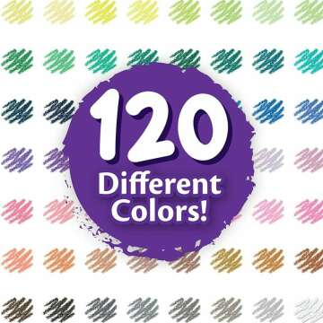 Crayola 120ct Colored Pencils Set - Art Supplies for Kids