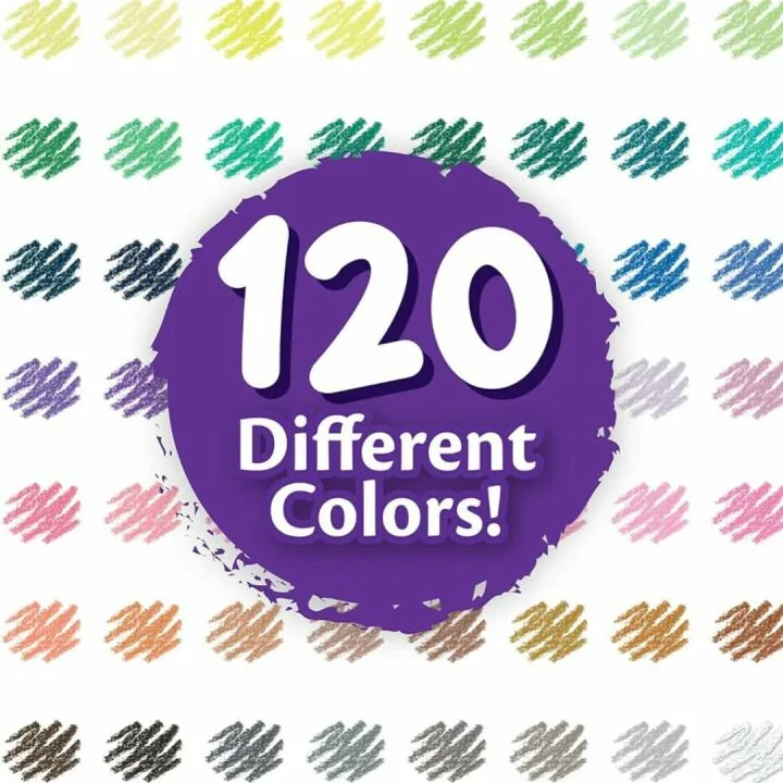 Crayola 120ct Colored Pencils Set - Art Supplies for Kids