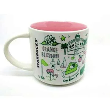 Starbucks FLORIDA Been There Series Across The Globe Collection Ceramic Coffee Mug, 14 ounces