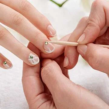 Roomir 100PCS Wooden Cuticle Pushers for Nails