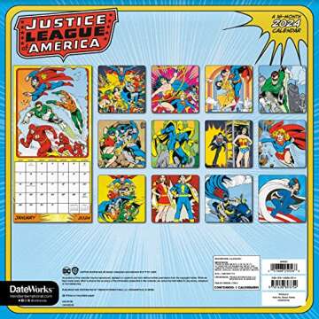 2024 DC Comics Justice League Classic Wall Calendar
