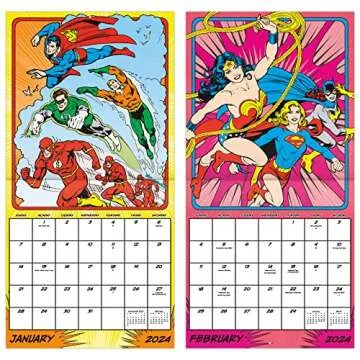 2024 DC Comics Justice League Classic Wall Calendar