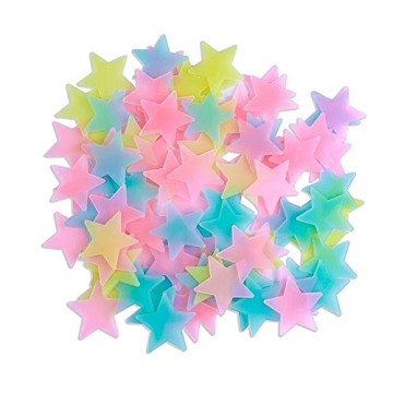 Colorful Glow in The Dark Stars for Kids' Rooms