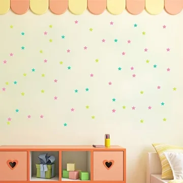 Colorful Glow in The Dark Stars for Kids' Rooms