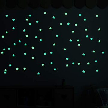 Colorful Glow in The Dark Stars for Kids' Rooms