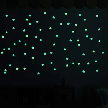 Colorful Glow in The Dark Stars for Kids' Rooms