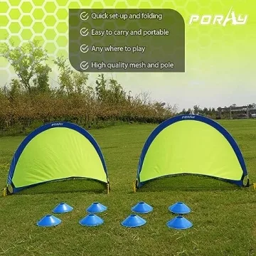 Poray 4FT Portable Soccer Goal Set for Kids Training