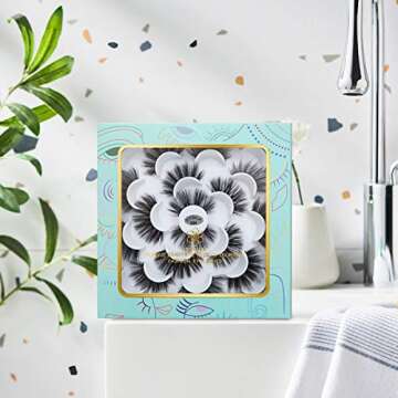 DYSILK Mink Lashes Fake Eyelashes - Mink Eyelashes Fluffy 10 Styles Mixed Pairs 6D Faux Lashes Pack Lashes Natural Look Wispy Fluffy Cat Eye Reusable False Eyelashes