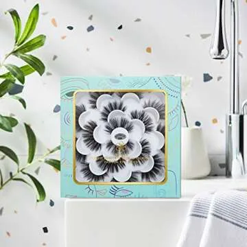 DYSILK Mink Lashes Fake Eyelashes - Mink Eyelashes Fluffy 10 Styles Mixed Pairs 6D Faux Lashes Pack Lashes Natural Look Wispy Fluffy Cat Eye Reusable False Eyelashes