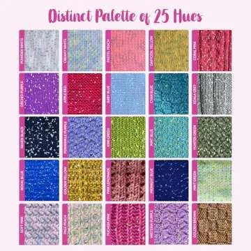 Tweed Twinkles Soft Baby Yarn - 8 Skeins, 696 Yards - Perfect for Beginners!