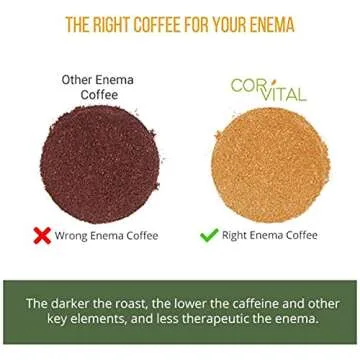 Cor-Vital 1lb Coffee Enema - Organic Enema Coffee - Best Organic Coffee for Enema - Gerson Approved Therapy Roast Coffee Detox Cleanse - Liver Cleanse Detox & Repair - Mold Free Coffee Colon Cleanse