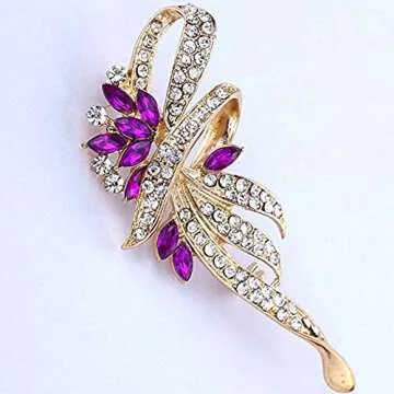 Walbest Rhinestone Brooch Pin for Women - Elegant Gift