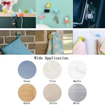 Thumb Wall Hooks - 14pcs Silicone Cable Organizer Clips
