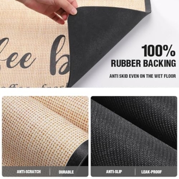 Absorbent Coffee Mat for Easy Clean Coffee Bars