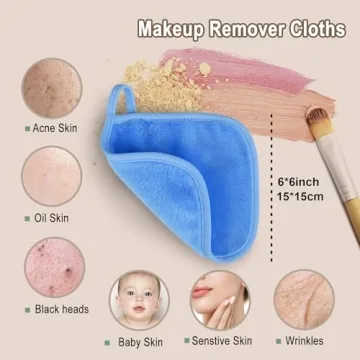 KODAMO Reusable Makeup Remover Cloths - Gentle & Eco-Friendly