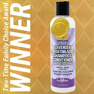 Bodhi Dog Premium Lavender Oatmeal Shampoo & Conditioner - Organic Formula for Dogs, Cats & Pets - H...