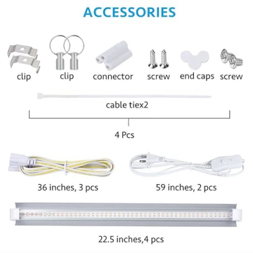 TYAGMAM Full Spectrum LED Grow Light 100W for Indoor Plants