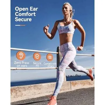 DEMICEA Open Ear Sport Headphones - Wireless Bone Conduction Earphones