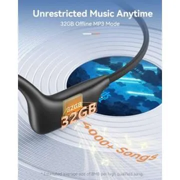DEMICEA Open Ear Sport Headphones with 32GB Storage