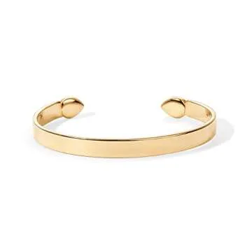 PAVOI 14K Bangle Bracelets for Women, Yellow Gold, no gemstone