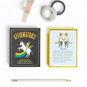 Affirmators! 50 Affirmation Cards Deck to Help You Help Yourself - Without the Self-Helpy-Ness!