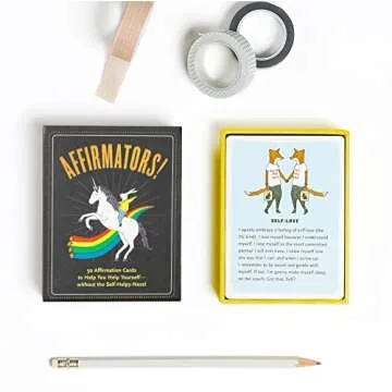 Affirmators! 50 Affirmation Cards Deck to Help You Help Yourself - Without the Self-Helpy-Ness!