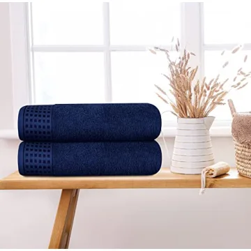 Oversized 100% Cotton Bath Towels - Soft & Absorbent