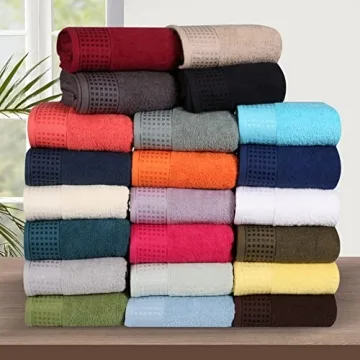Oversized 100% Cotton Bath Towels - Soft & Absorbent