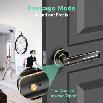 Geek Smart Fingerprint Door Lock Smart Door Lock Biometric Door Knob Keyless Entry Door Locks with Handle for Homes/Apartments/Office/Hotels