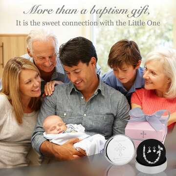 Sterling Silver Baptism Bracelet for Baby Girls