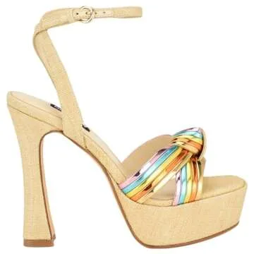 Nine West Women's IRNA Sandal, Bronze Multi 750, 9.5