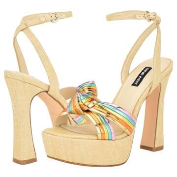 Nine West Women's IRNA Sandal, Bronze Multi 750, 9.5