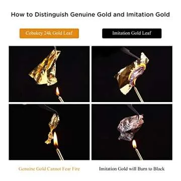 Cobakey 24K Edible Gold Flakes for Cake Decoration