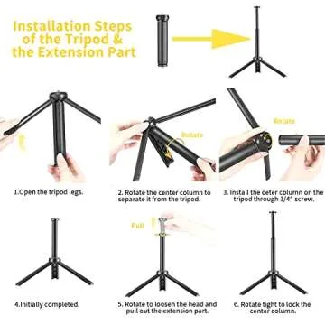 LED Video Light Kit for Camera,Dimmable 10000K 2-Pack Photography Lighting with Adjustable Tripod Stand 9Color Filters,USB LED Fill Lights for Tabletop Shooting,Video Recording Conference YouTube