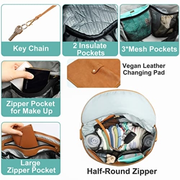 Stylish Leather Diaper Bag Backpack for Modern Parents