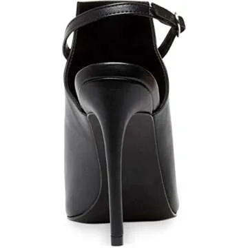 Steve Madden Women's Daily Pump, Black Leather, 10 M US