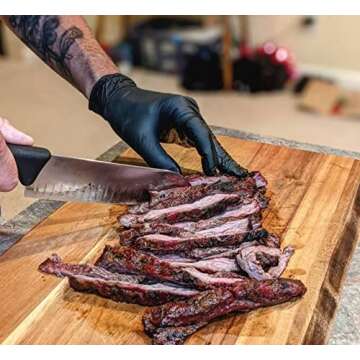 Golden Protective Services Outlet The Max Diesel, Industrial Black Nitrile Powder Free Gloves, 6 mil (Price is Per Box) (Medium)