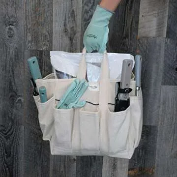 Durable Canvas Garden and Craft Tote Bag for All Ages