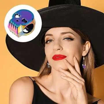 HINZIC Colorful Skull Beads for Unique Jewelry Making