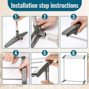 OCEANPAX Stainless Steel Pool Towel Rack with 4 Tiers