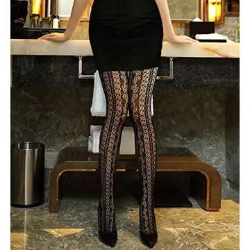 Chalier Sexy Fishnet Stockings for Women - 4 Pack